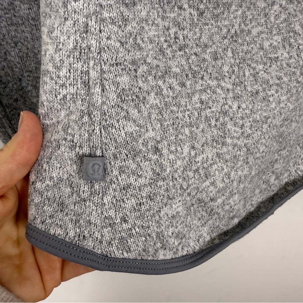 Lululemon Athletica Heathered Gray Half-Zip Hoodie - Picture 11 of 11